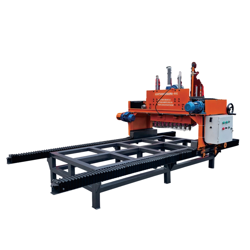 YCBLM-2 Fully Automatic Pneumaticaxe Cutter, Bush Hammered Surfaceand Pineapple Surface Integrated Machine